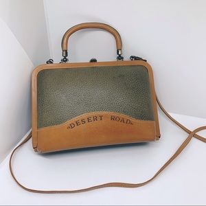 VINTAGE Desert Road Genuine Leather Box Purse